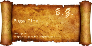 Buga Zita névjegykártya